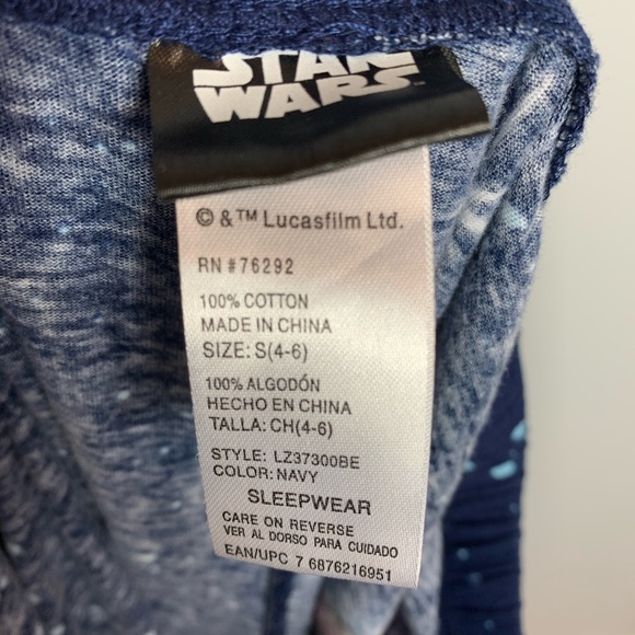 STAR WARS LIGHTWEIGHT COTTON PJ CAPRI BOTTOMS M - Picture 3 of 3